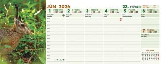 Poľovník 2025 - stolový kalendár