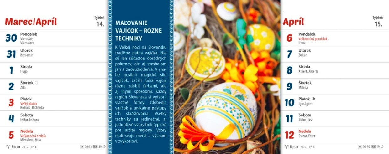 Zvyky a tradície 2025 - stolový kalendár