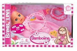 Panenka Bambolina Bebe 34 cm s 50 českými slovy