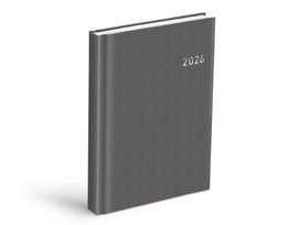 Diář 2026 D801 PVC dark gray