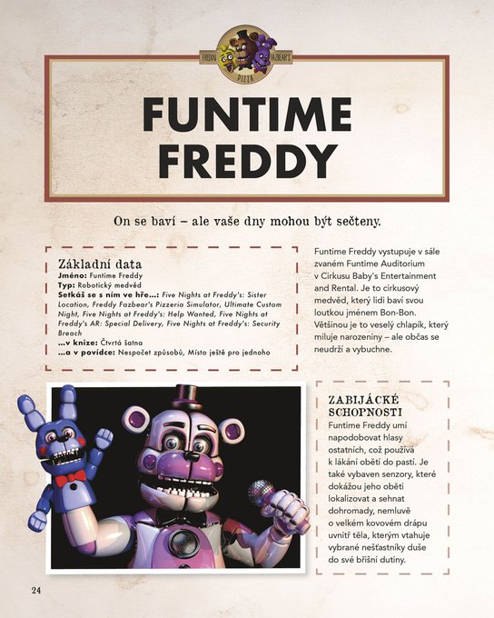 Five Nights at Freddy's: Oficiální encyklopedie postav