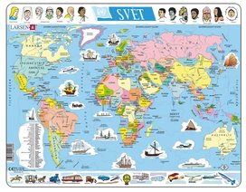 Puzzle Svět politická mapa 107 dílků