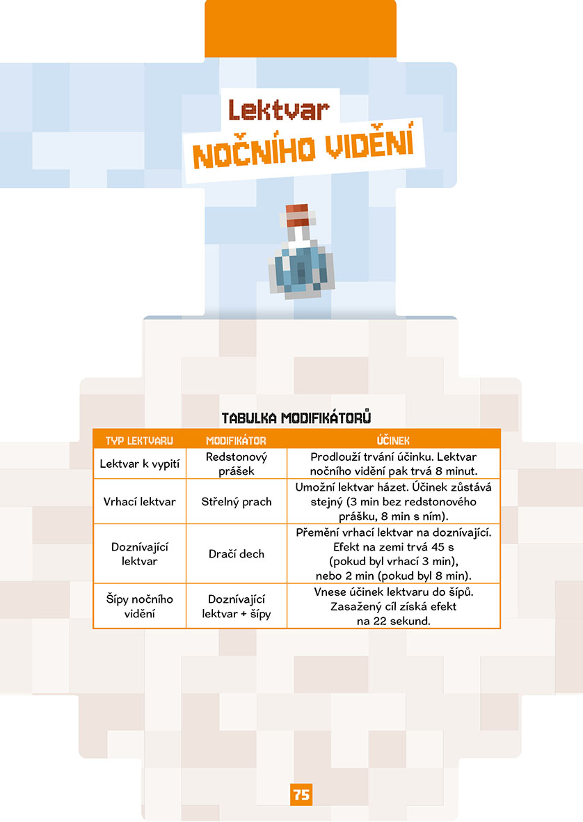 Minecraft – kniha lektvarů