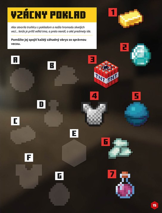 Minecraft - Honba za pokladom so samolepkami