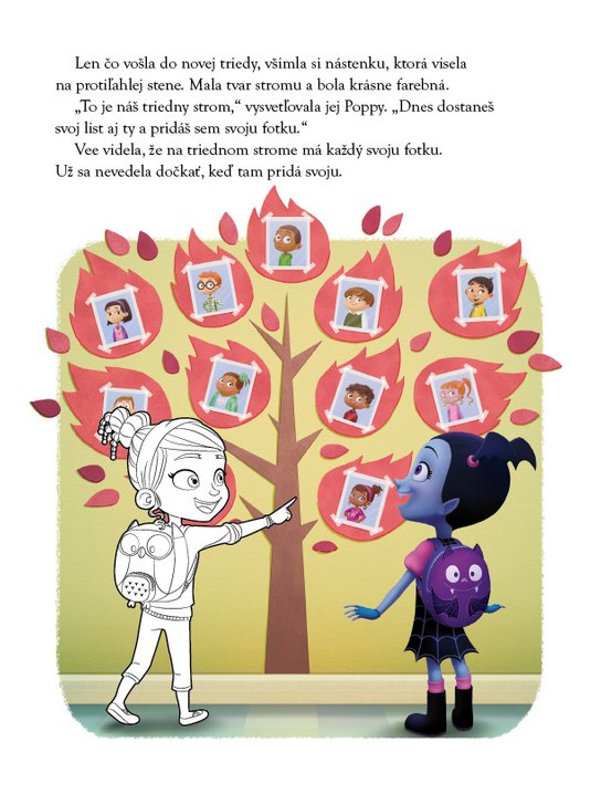 Vampirina - Vyfarbuj, čítaj, nalepuj