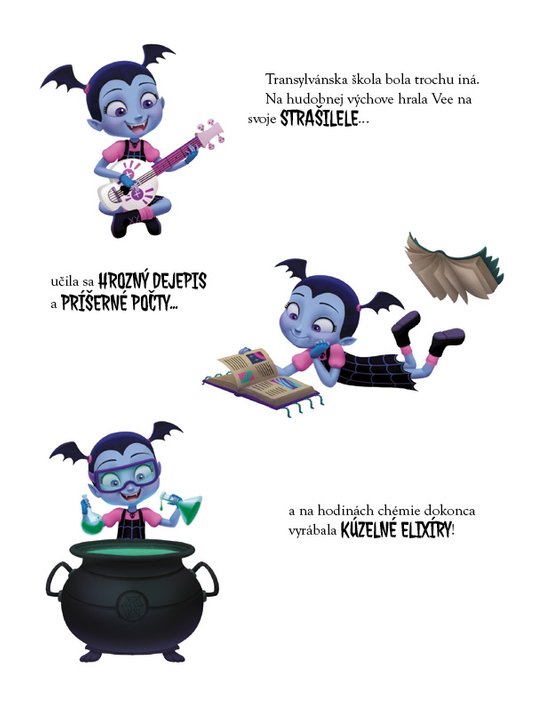 Vampirina - Vyfarbuj, čítaj, nalepuj
