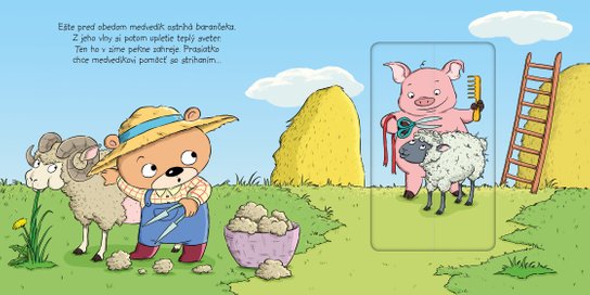 Medvedík na farme
