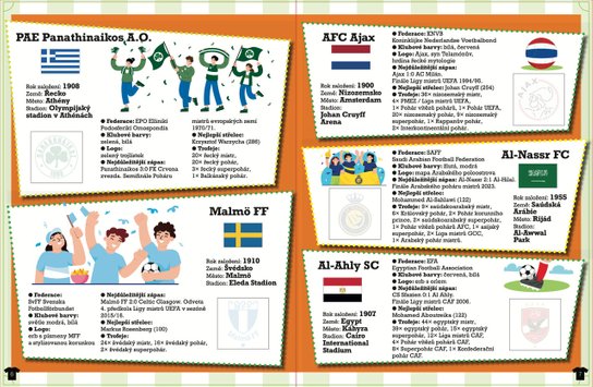 Světové fotbalové kluby se samolepkami