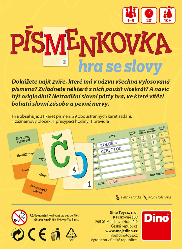 Hra Písmenkovka