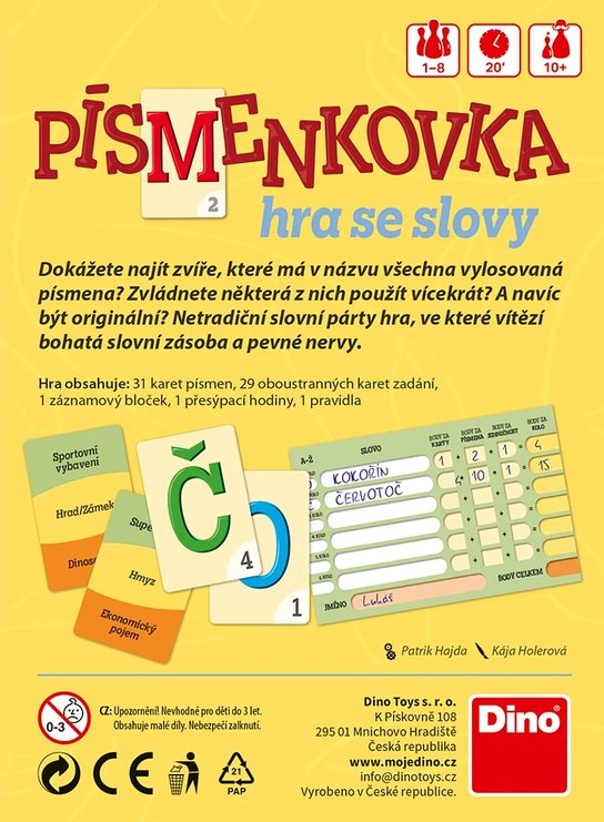 Hra Písmenkovka