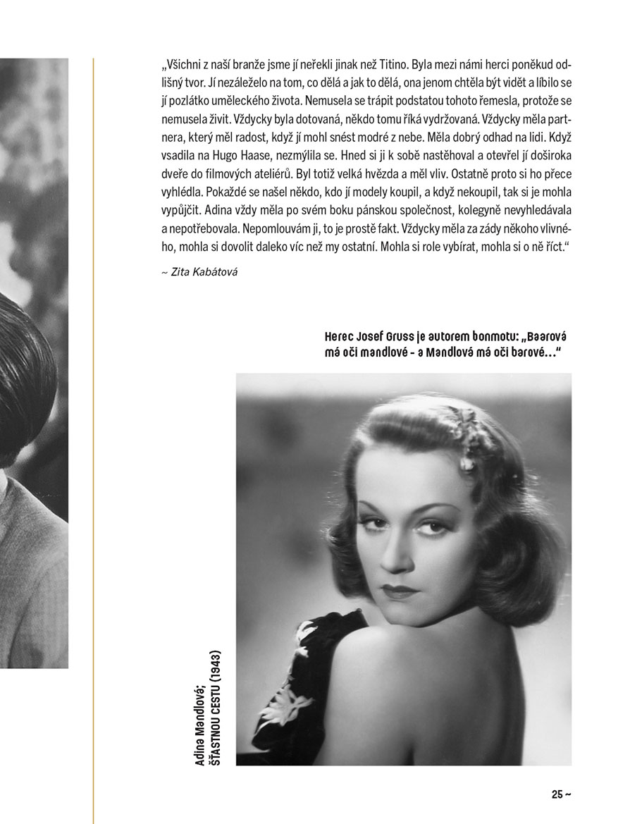 Slavné tváře českého filmu ve vzpomínkách a fotografiích