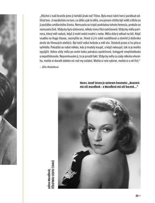 Slavné tváře českého filmu ve vzpomínkách a fotografiích