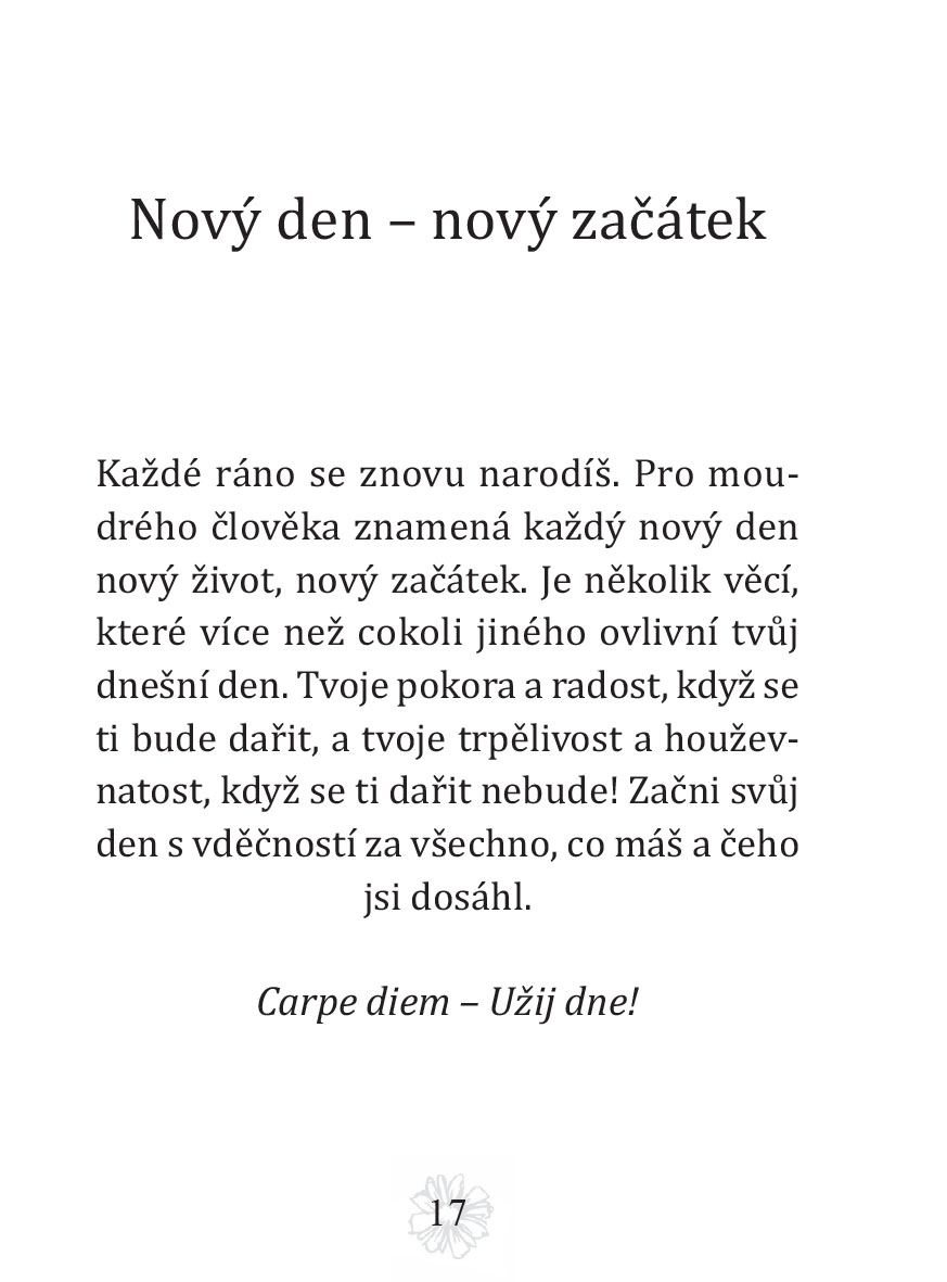 Každý den je nový začátek