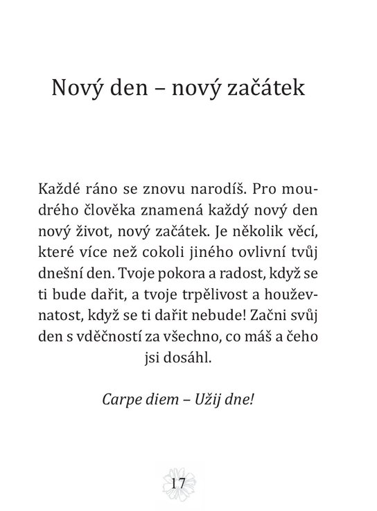Každý den je nový začátek