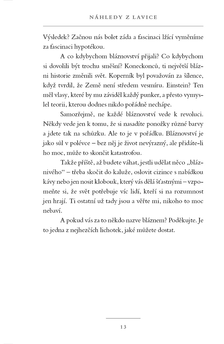 Náhledy z lavice