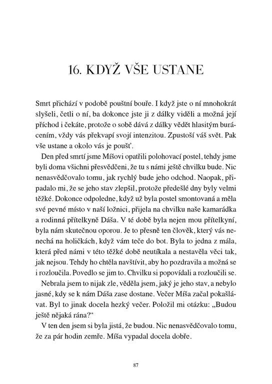 Neodcházet bez křídel