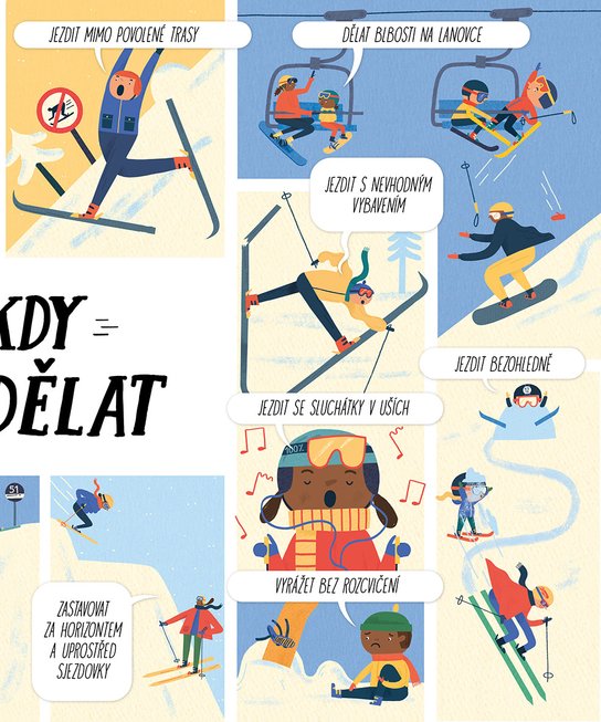 Zbožňuju svoje lyže a snowboard