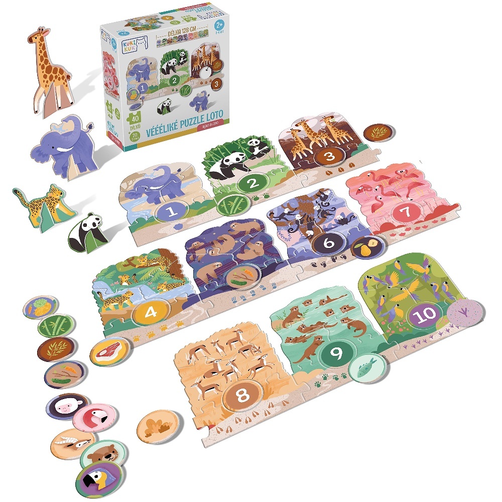 Véééliké puzzle loto Výlet do ZOO