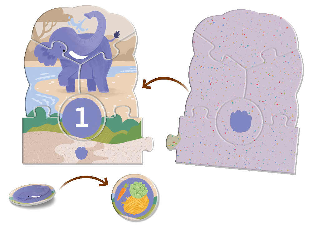 Véééliké puzzle loto Výlet do ZOO