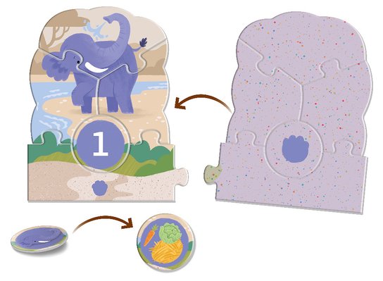 Véééliké puzzle loto Výlet do ZOO