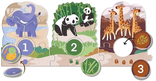 Véééliké puzzle loto Výlet do ZOO