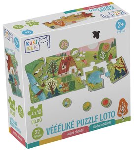 Véééliké Puzzle loto Roční období
