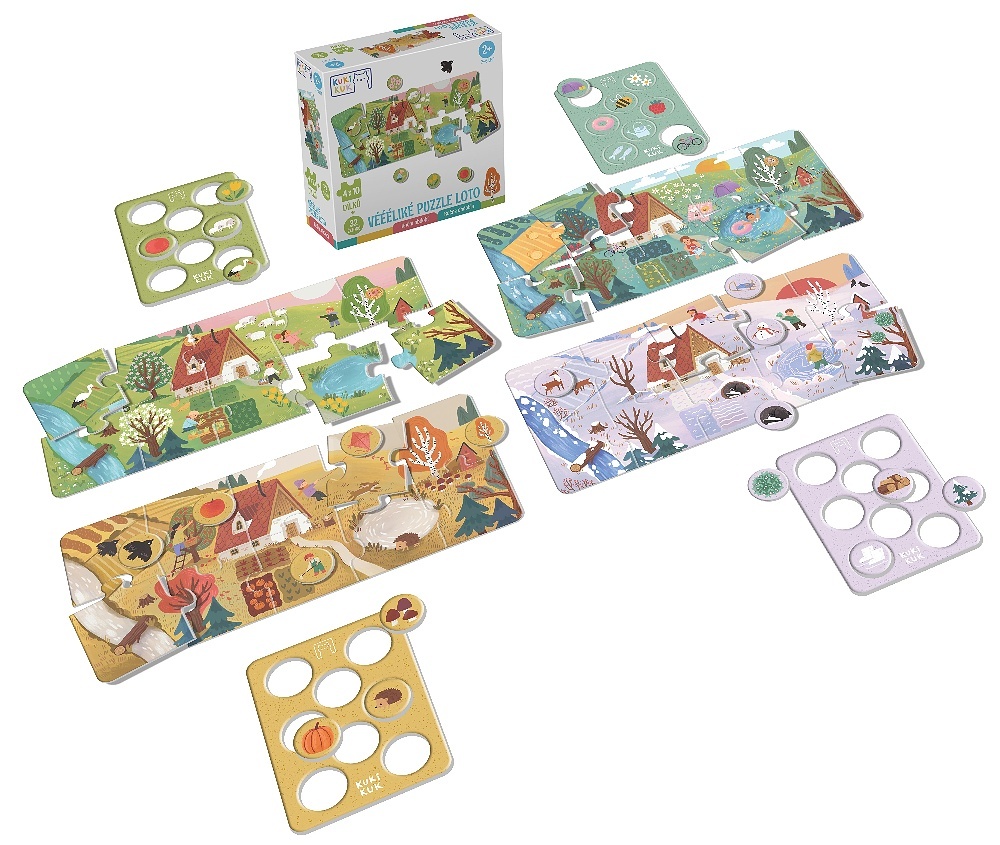 Véééliké Puzzle loto Roční období