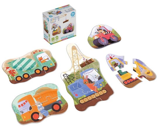 Véééliké puzzle Stavební stroje