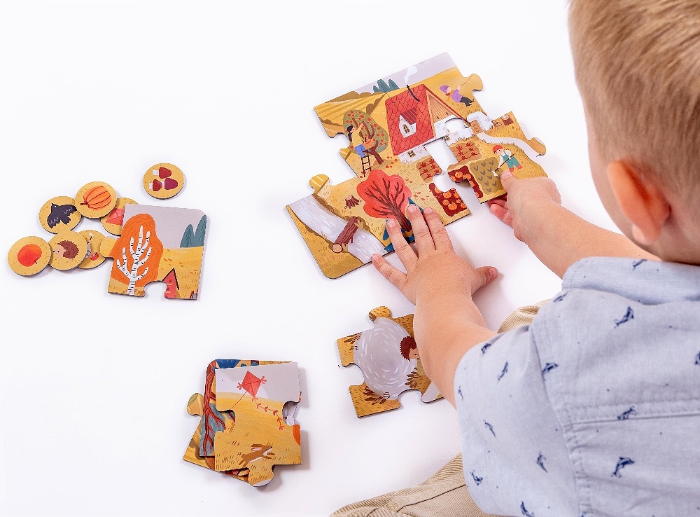 Véééliké Puzzle loto Roční období