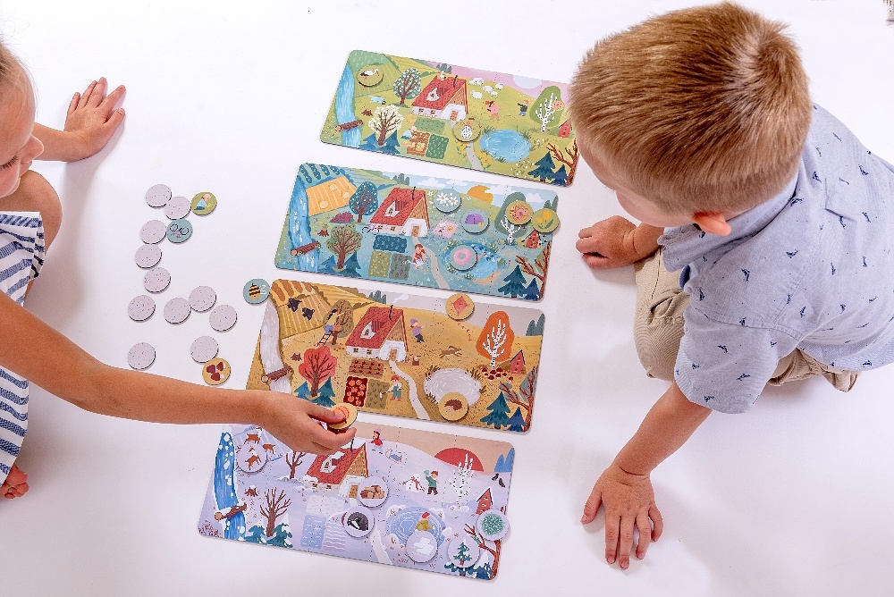 Véééliké Puzzle loto Roční období