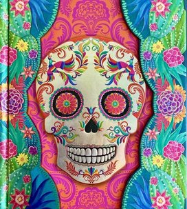 Luxusní zápisník Boncahier Arte Mexicano Lebka