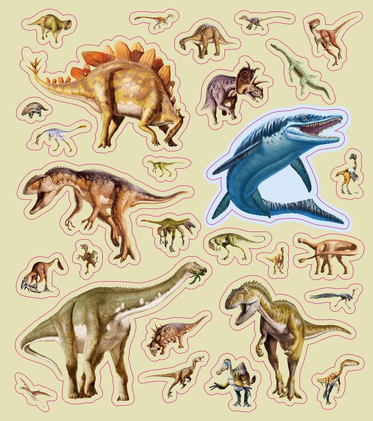 Dinosauři: Aktivity se samolepkami