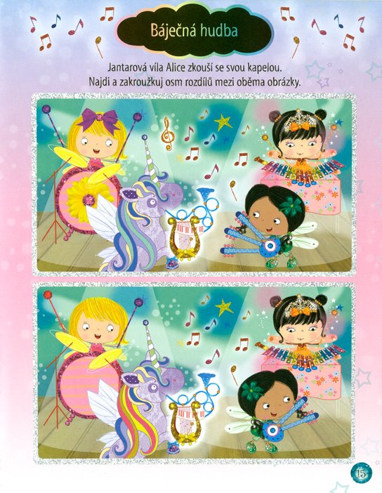 Vyškrabávací obrázky s aktivitami – Třpytiví jednorožci