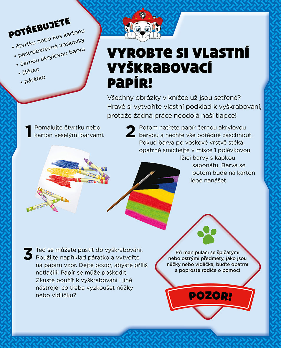 Tlapková patrola - Hravá stírací knížka