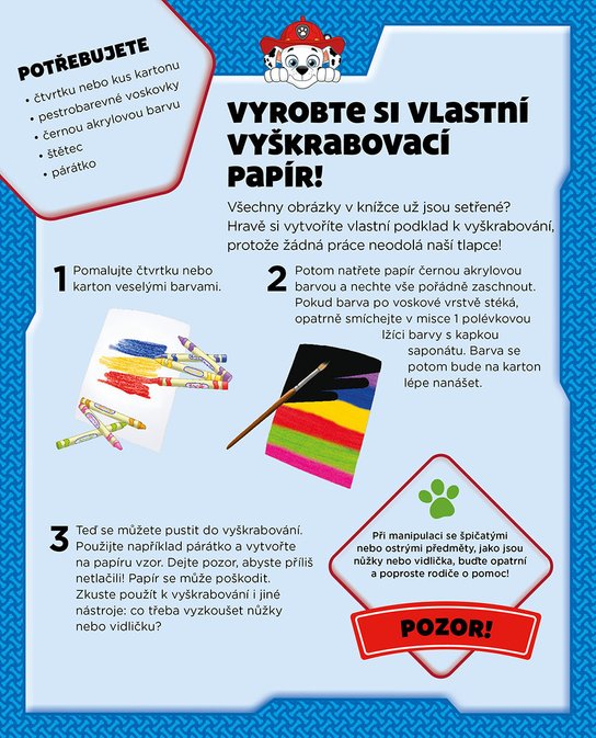 Tlapková patrola - Hravá stírací knížka