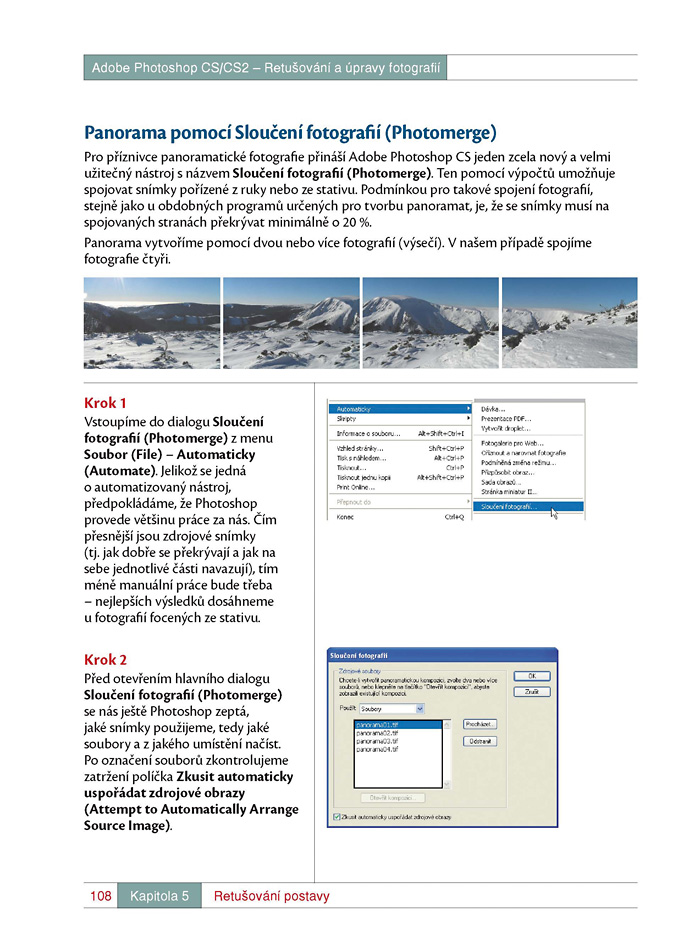 Retušování a úpravy fotografií v Adobe Photoshop CS/CS2