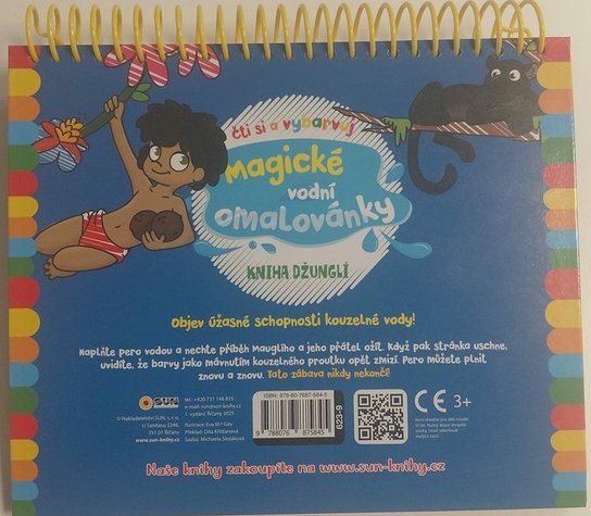 Magické vodní omalovánky Kniha Džunglí