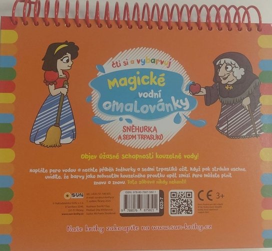 Magické vodní omalovánky Sněhurka a sedm trpaslíků