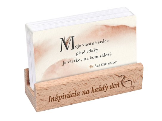 Sila vďačnosti s dreveným stojančekom