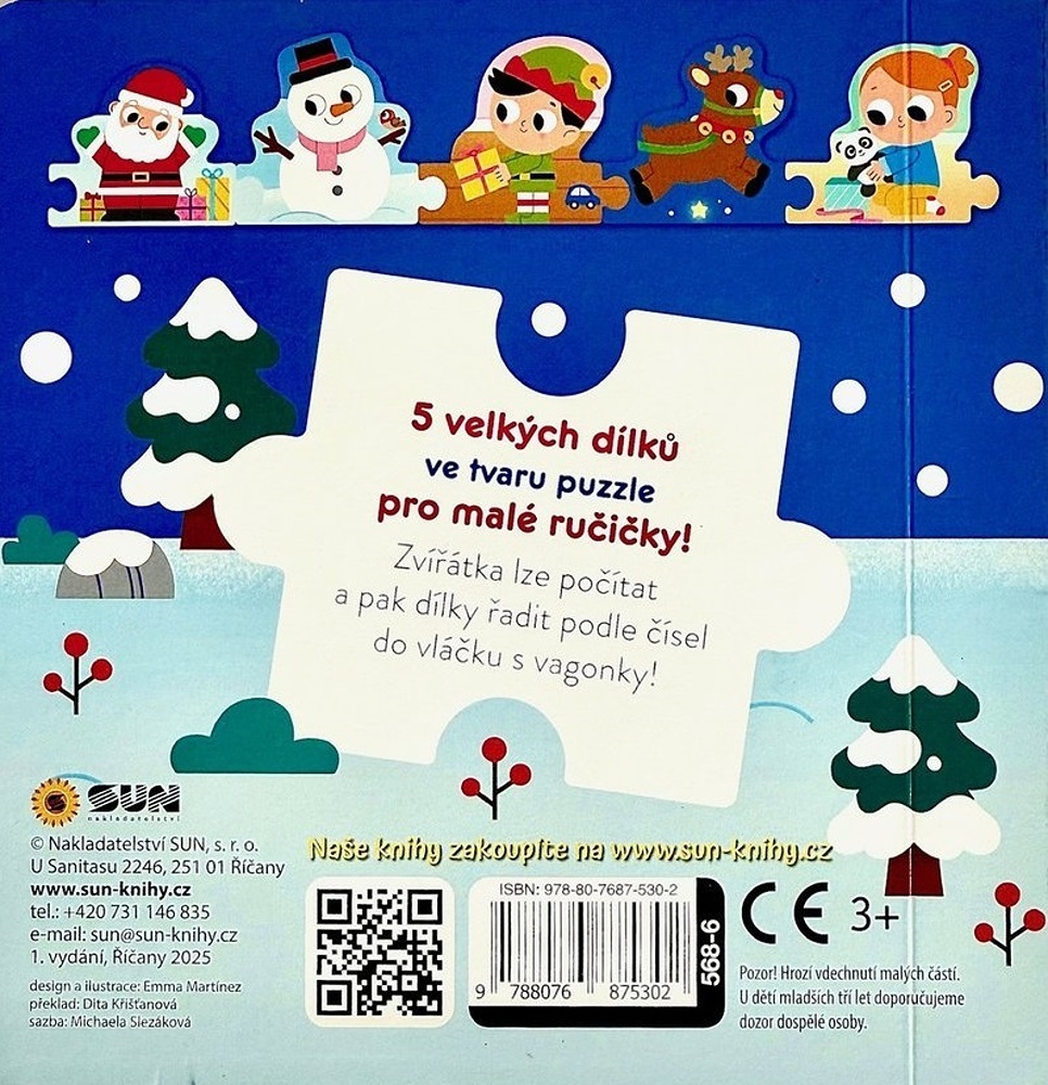 Vánoce Čti a skládej puzzle
