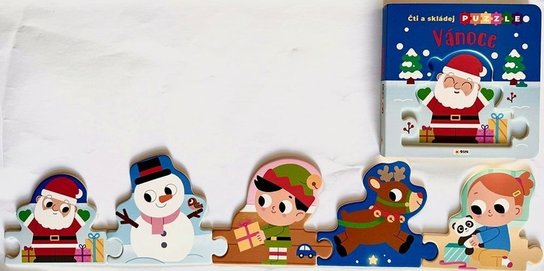 Vánoce Čti a skládej puzzle