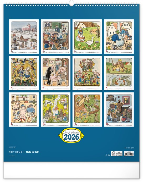 Josef Lada 2026 - nástěnný kalendář