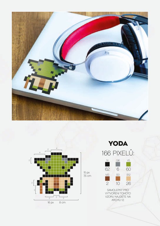 STAR WARS: Pixelové samolepky