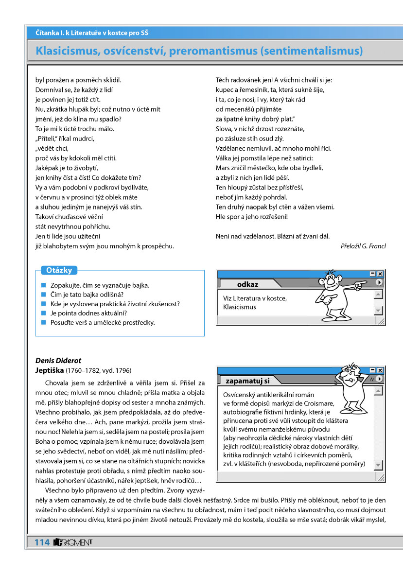 Čítanka I. k Literatuře v kostce pro SŠ