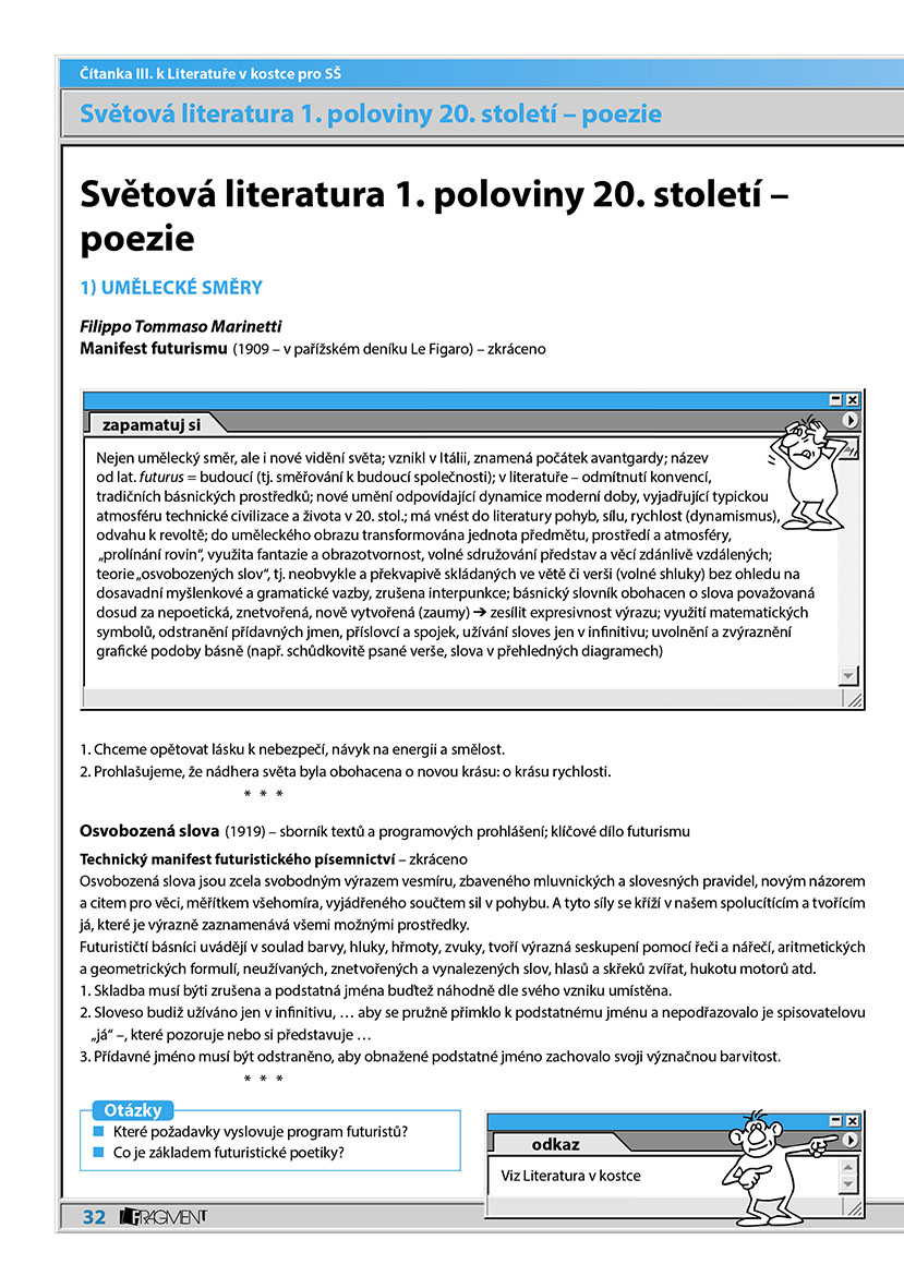 Čítanka III. k Literatuře v kostce pro SŠ