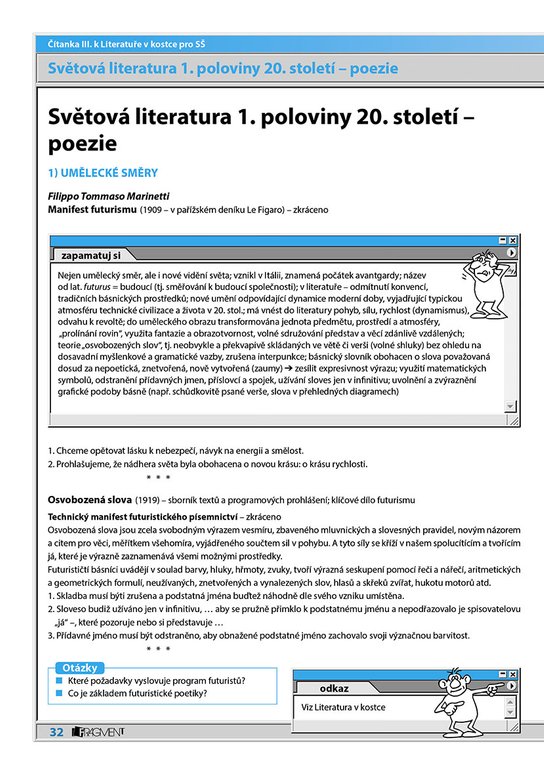 Čítanka III. k Literatuře v kostce pro SŠ