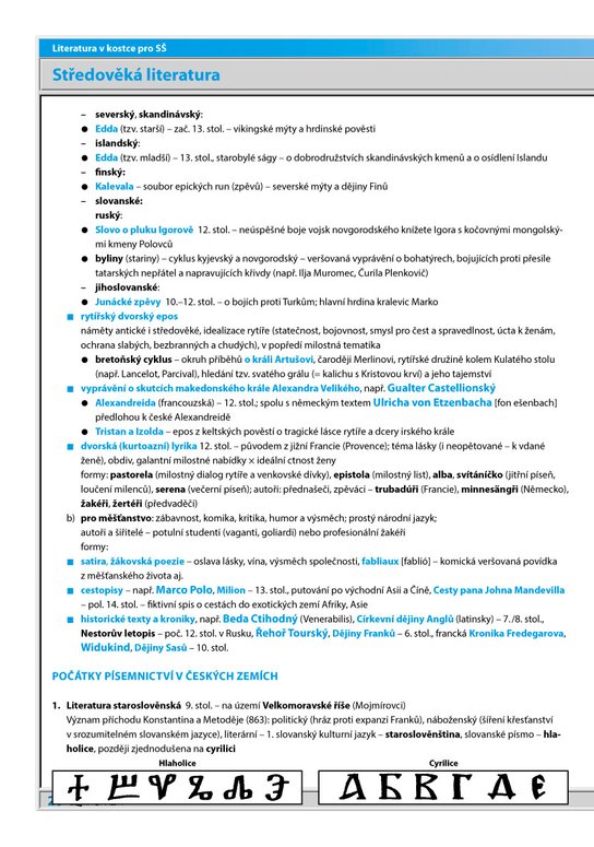 Literatura v kostce pro SŠ