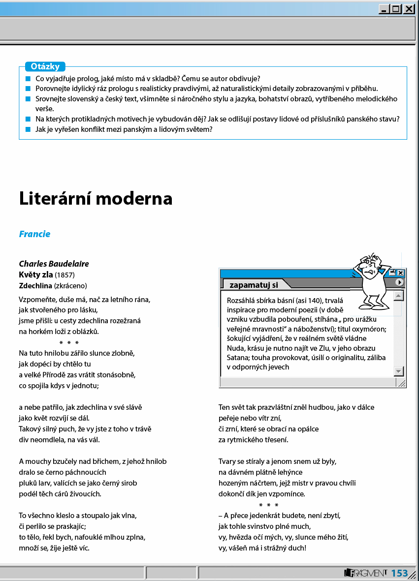 Čítanka II. k Literatuře v kostce pro SŠ