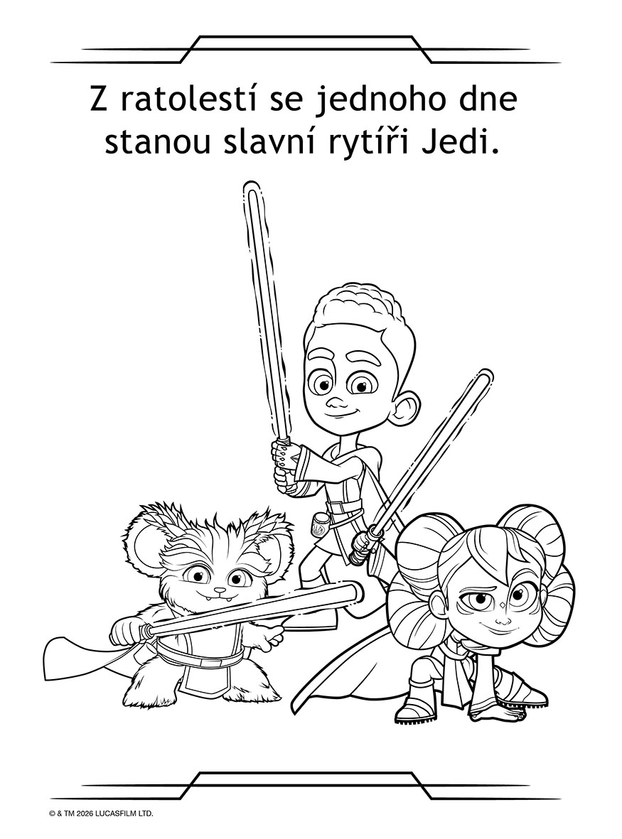 Star Wars - Dobrodružství mladých Jediů - Mega omalovánky a aktivity