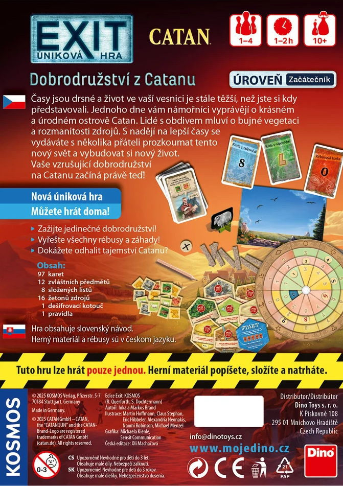 Úniková hra Dobrodružství z Catanu